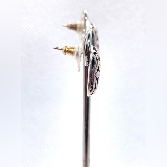 Janice Girardi Sterling Silver Earrings w Flor de Lis Design; Marked 925 JDG! - Picture 6 of 13